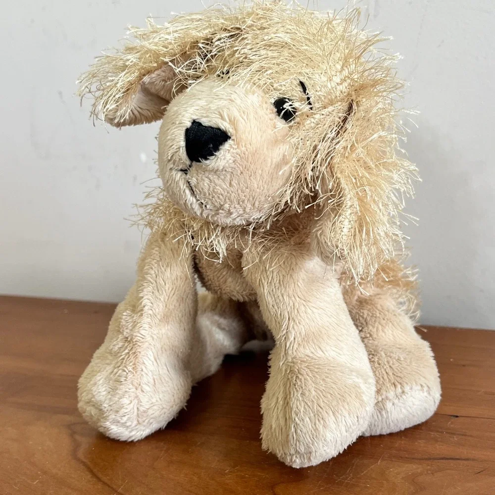 Webkinz Golden Retriever Plush Ganz HM010 Tan Shaggy‎ Dog Stuffed Animal No Code